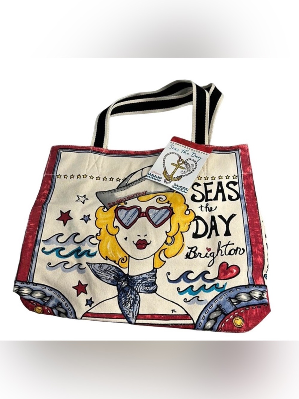 NWT "Seas The Day" Brighton Tote Bag